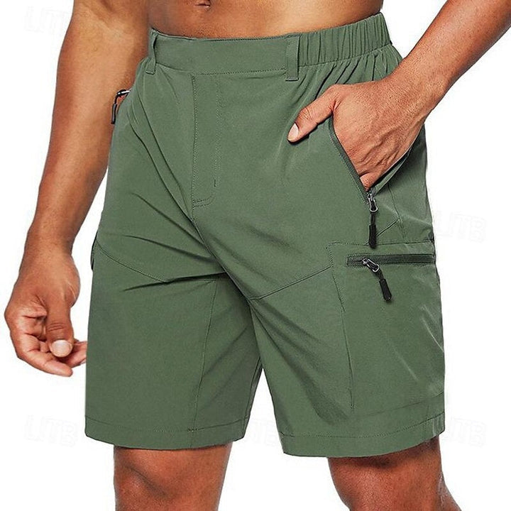Bermuda Uomo Sportivi Tessuto Elasticizzato Tasca Porta Cellulare