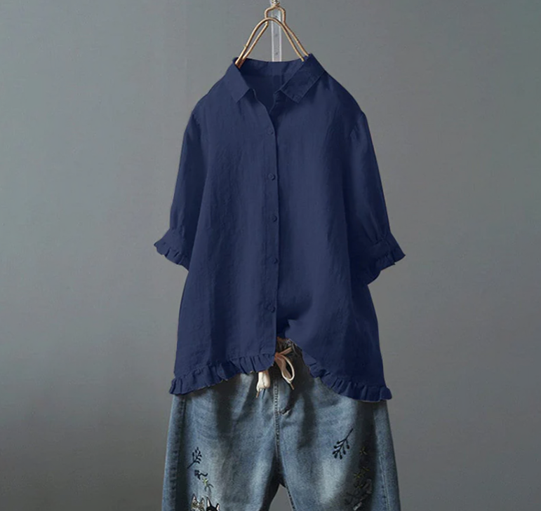 Camicia Donna in Cotone Elegante Vestibilità Confortevole