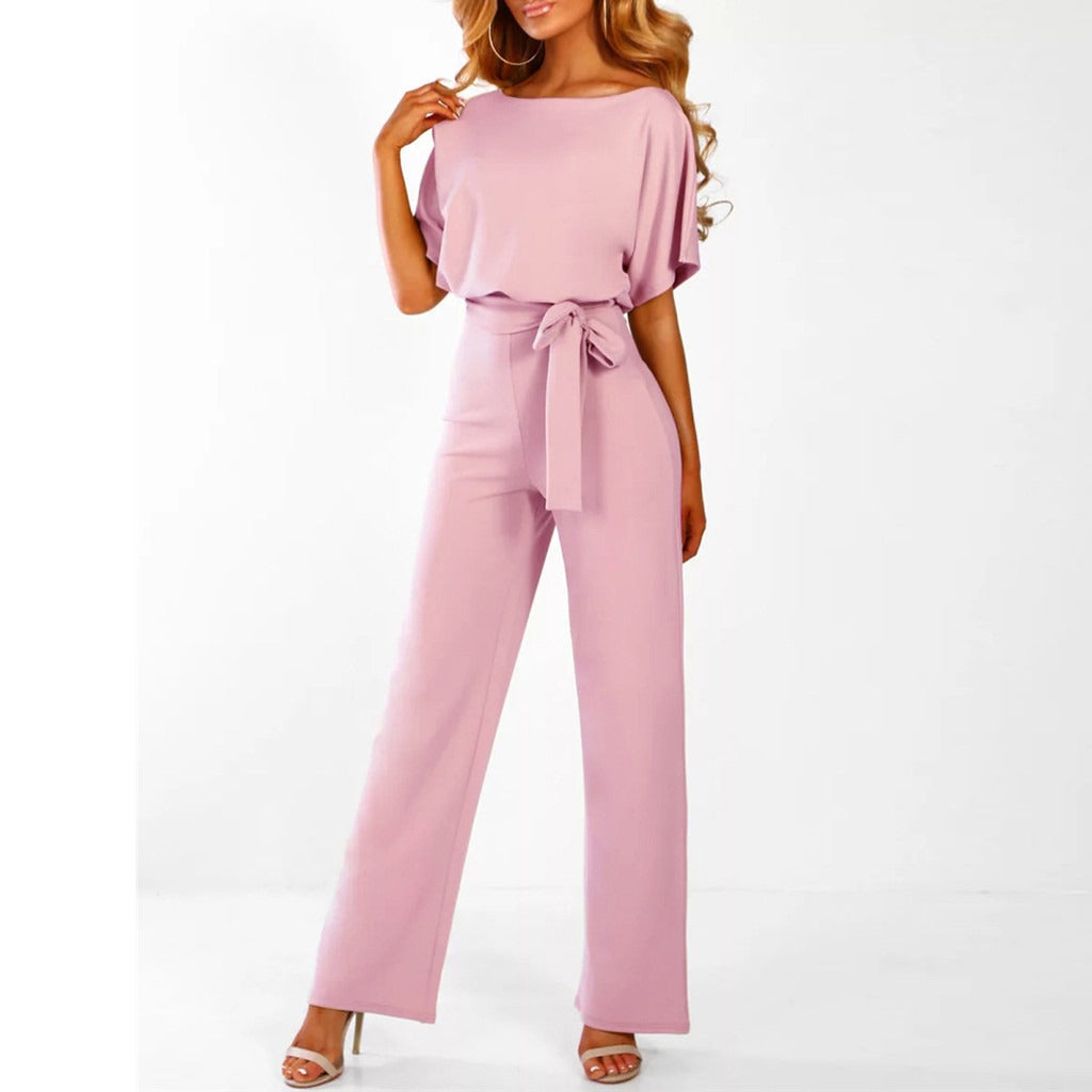 Tuta Donna Elegante Tessuto Morbido Taglio Slim