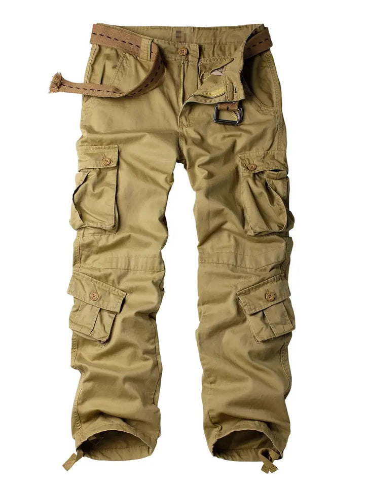 Pantaloni Cargo Uomo Cotone Comodi Vestibilità Regolare