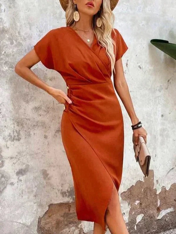 Abito Estivo Donna con Spacco Frontale Elegante - Vesarelli