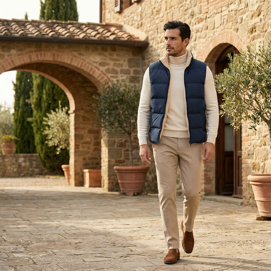 Gilet Uomo Imbottito Leggero Isolante Funzionale