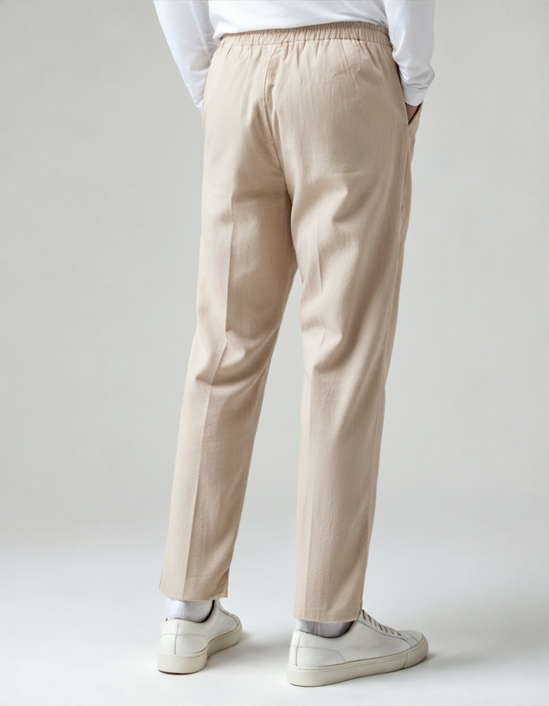 Pantaloni Uomo in Lino Vestibilità Rilassata Comfort Estivo