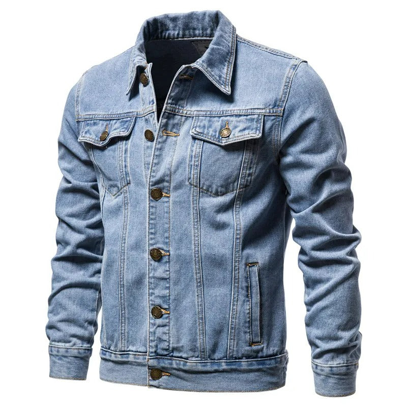 Giacca Uomo Denim Casual Vestibilità Comoda - Vesarelli