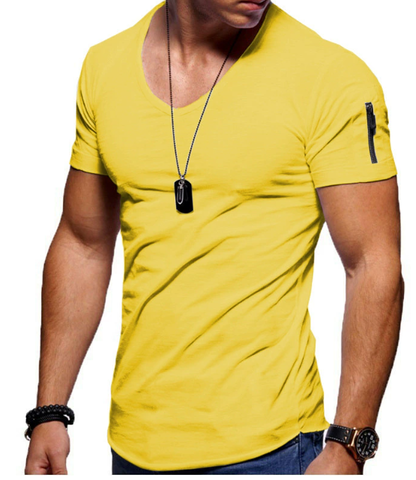Maglietta Uomo Slim Scollo a V