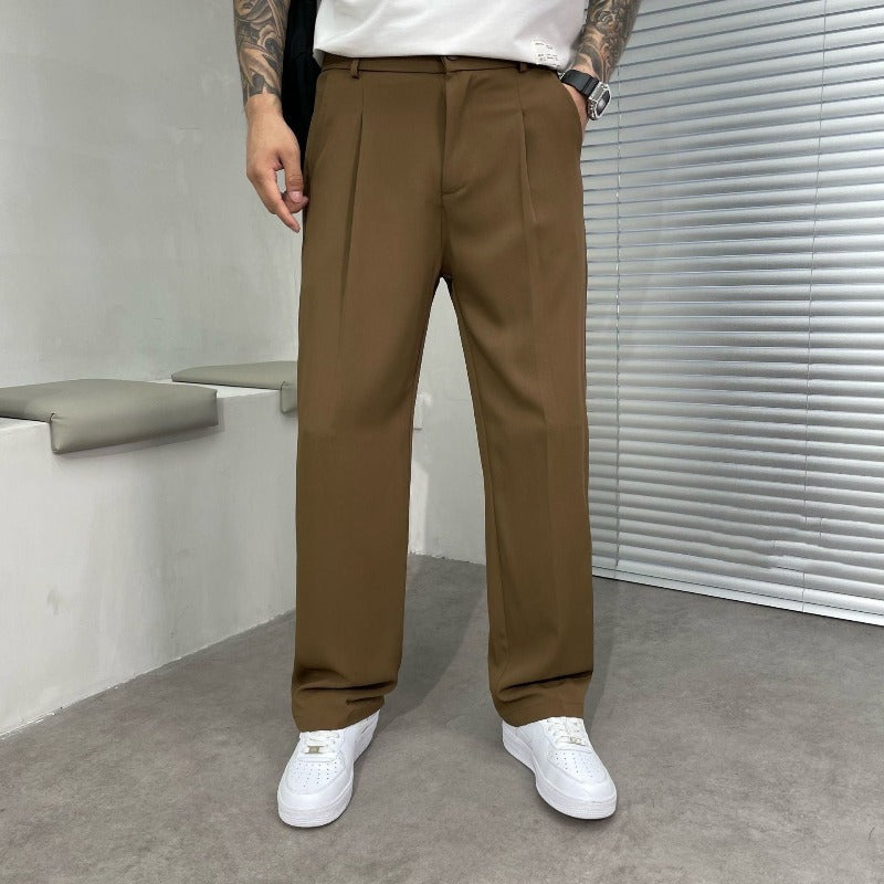 Pantaloni Uomo in Cotone Vestibilità Comoda Uso Quotidiano - Vesarelli