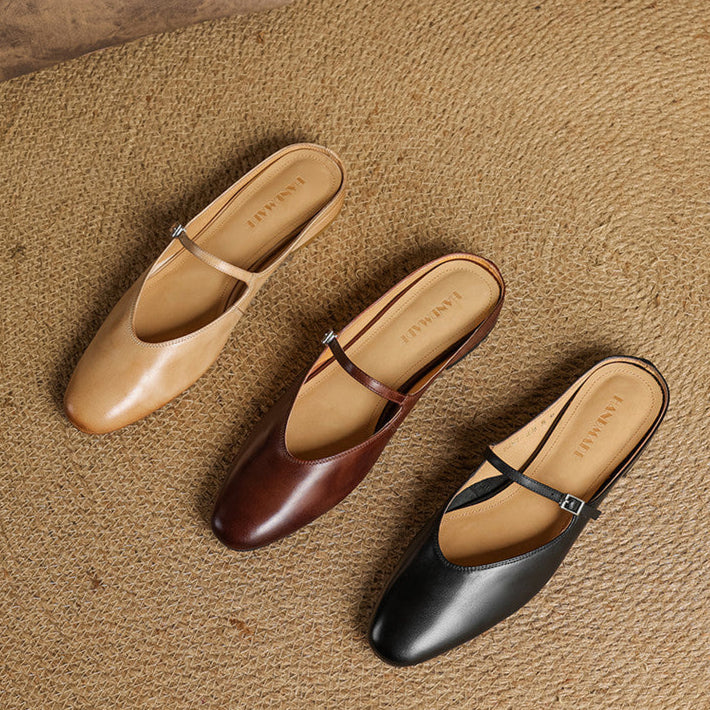 Ballerine Donna in Pelle Classiche Vestibilità Standard - Vesarelli
