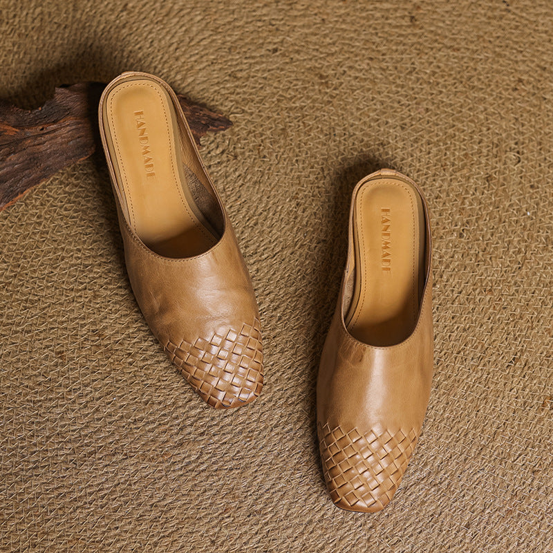 Ballerine Donna in Pelle Intrecciata Stile Moderno - Vesarelli