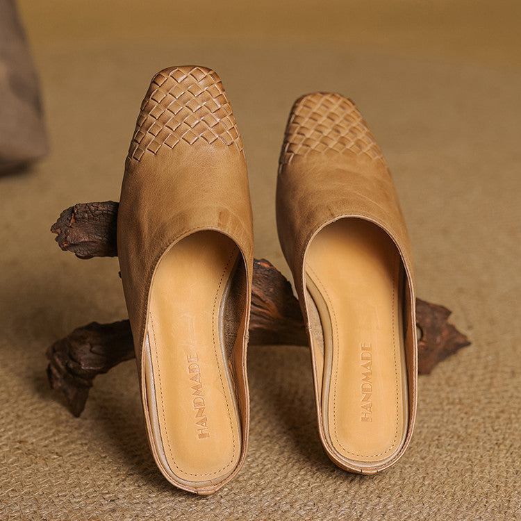Ballerine Donna in Pelle Intrecciata Stile Moderno - Vesarelli