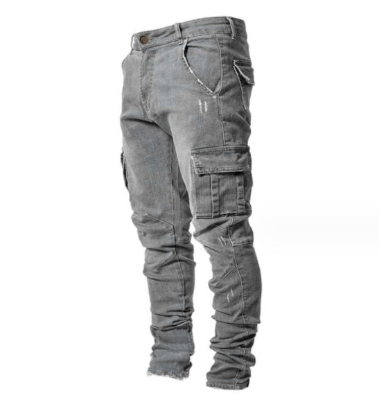 Jeans Uomo con Tasche Laterali Regular Fit