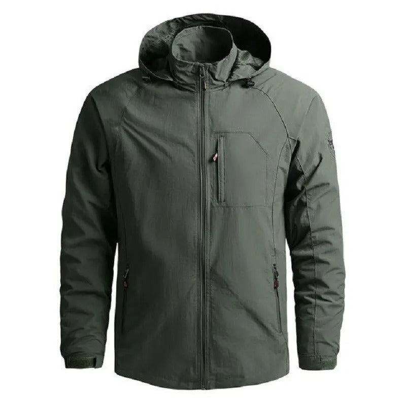 Giacca Cargo Uomo Impermeabile Leggera Stile Casual Confortevole