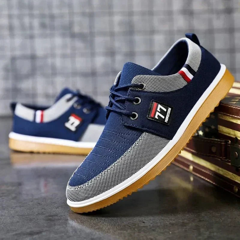 Scarpe Slip-On Uomo in Tela Traspirante Comode