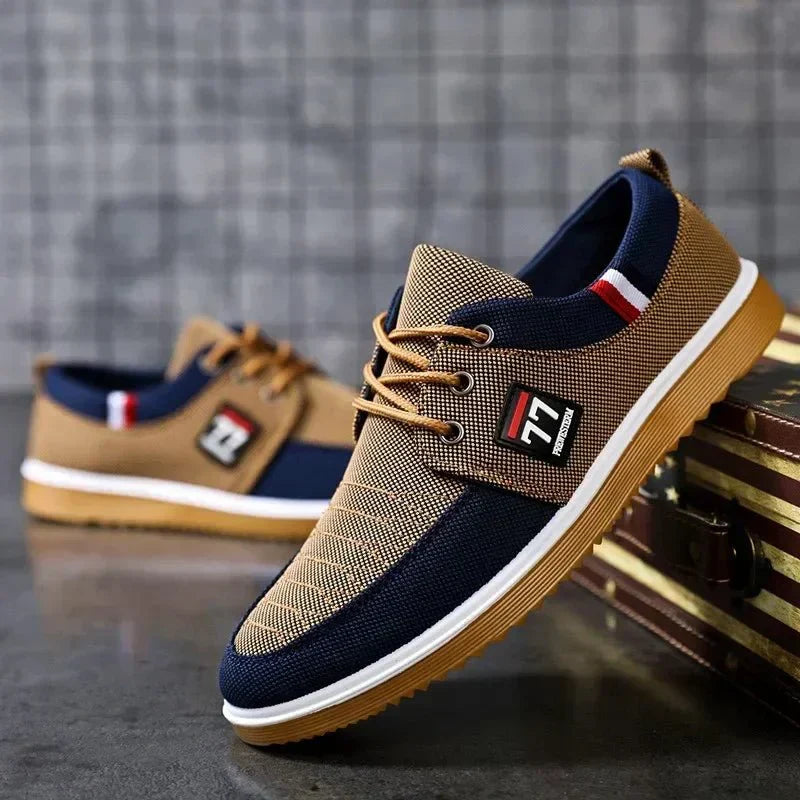 Scarpe Slip-On Uomo in Tela Traspirante Comode