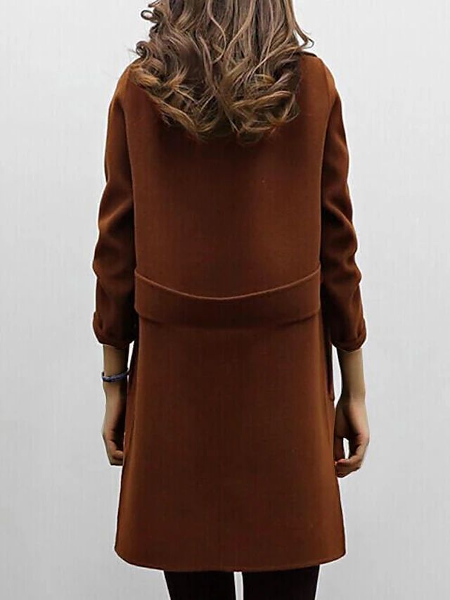 Trench Donna Leggero Caldo Lunghezza Lunga