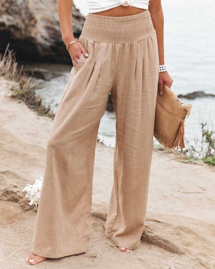 Pantaloni Donna Estivi Eleganti Taglio Largo