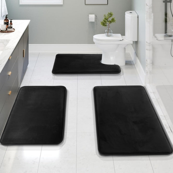 Tappetino da Bagno Memory Foam Velluto Morbido Set Multiplo