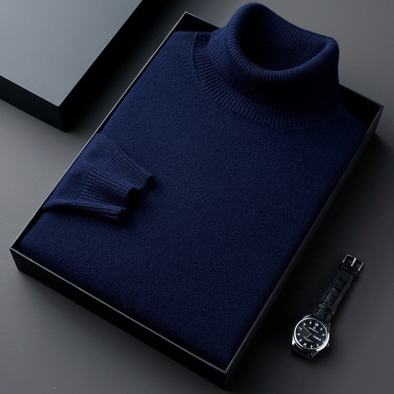 Maglione Uomo Collo Alto in Viscosa Stretch Vestibilità Comfort