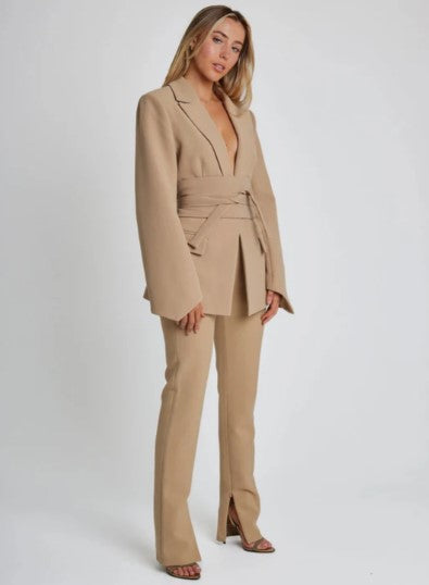 Blazer Donna Scollo a V Vestibilità Classica - Vesarelli