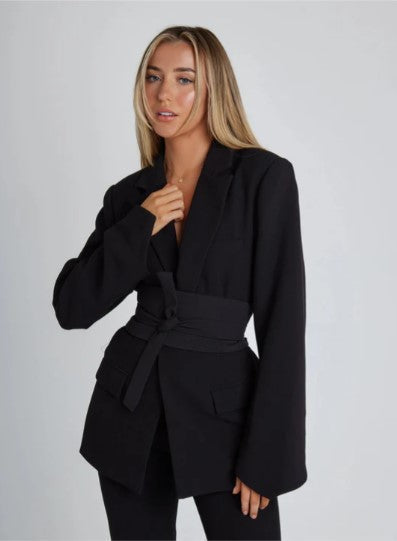 Blazer Donna Scollo a V Vestibilità Classica - Vesarelli