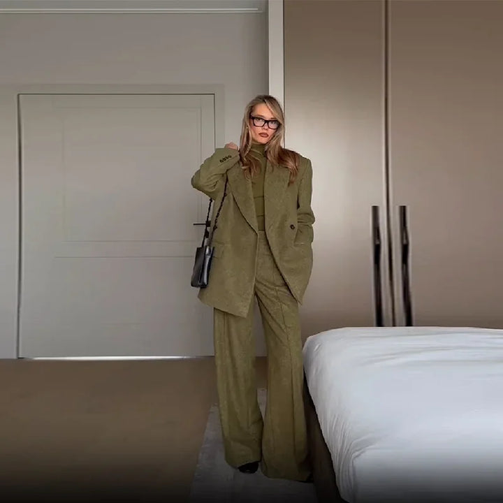 Completo Donna Blazer e Pantaloni Gamba Dritta - Vesarelli