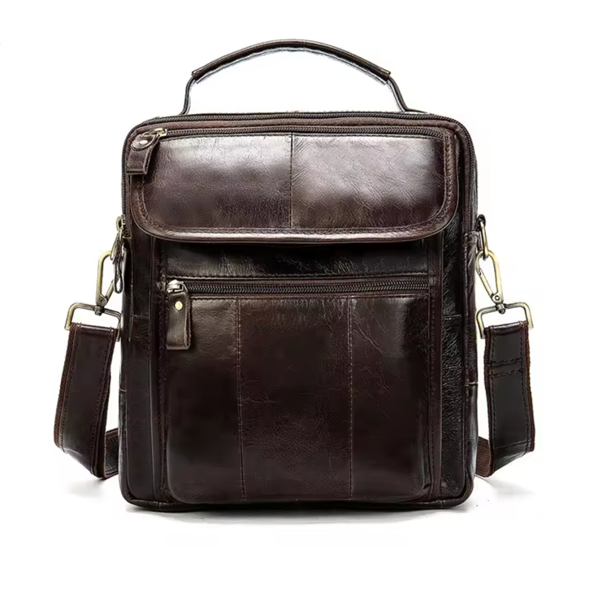Borsa a Tracolla Uomo in Pelle Piccola Slim - Vesarelli