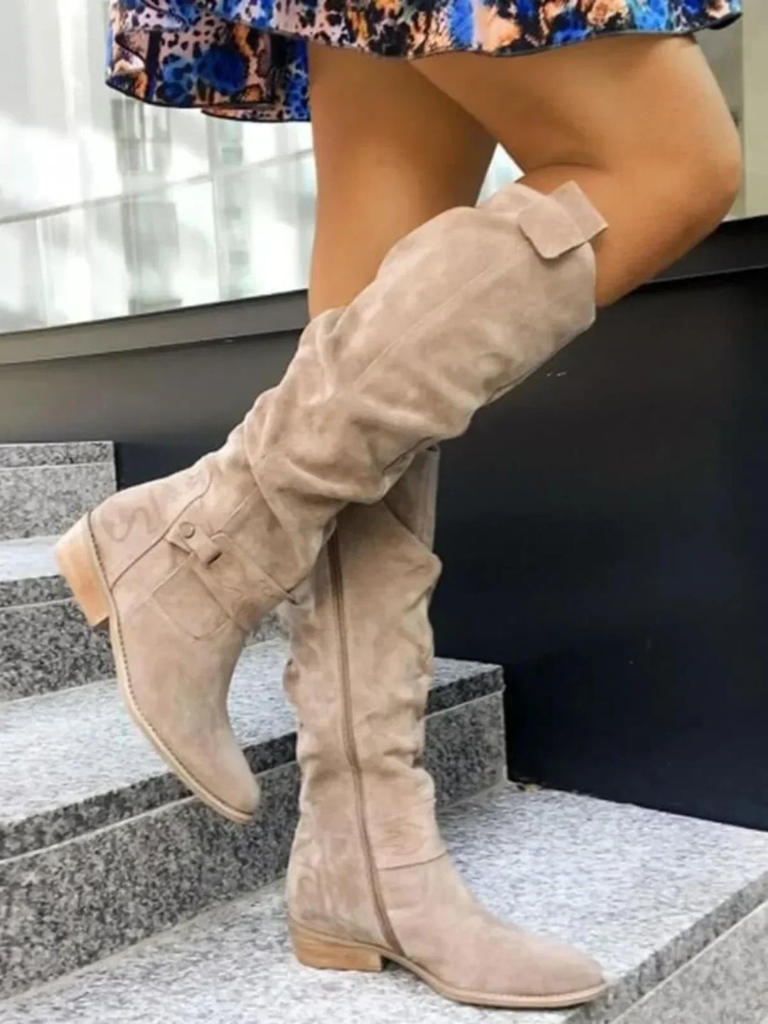Stivali Donna Comodi Tacco Basso Elegante - Vesarelli