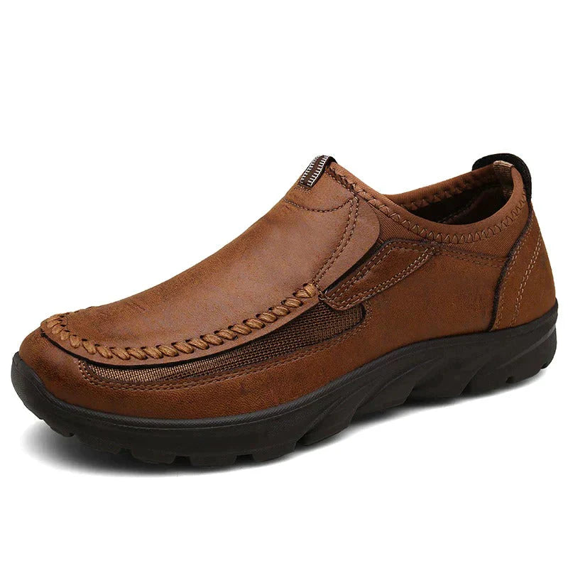 Scarpe Ortopediche Uomo Pelle Slip-On Flessibili Leggere - Vesarelli