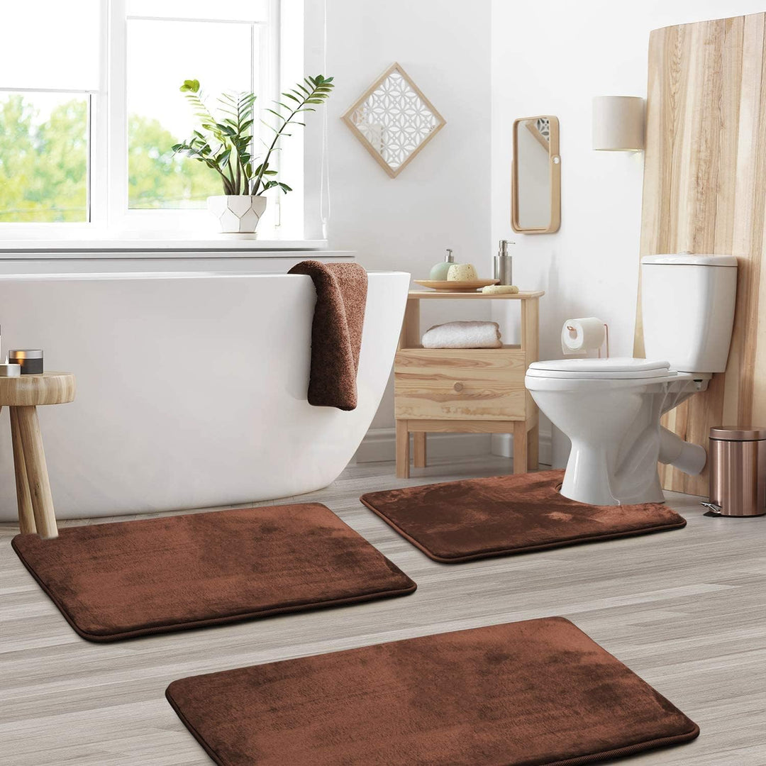 Tappetino da Bagno Memory Foam Velluto Morbido Set Multiplo