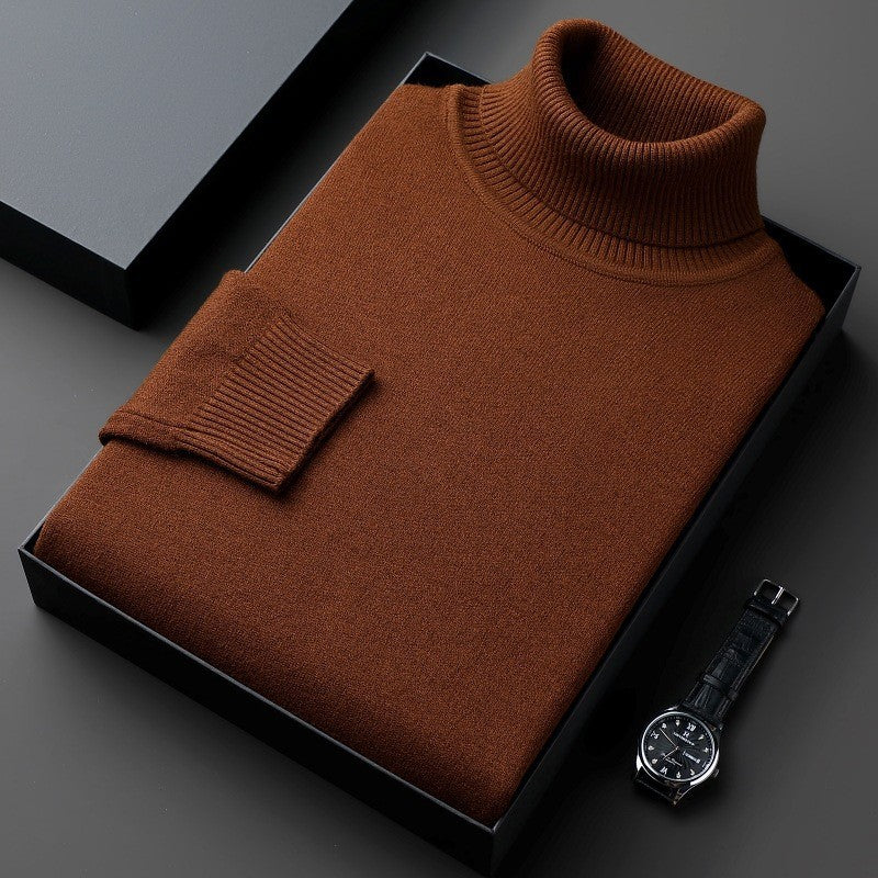 Maglione Uomo Collo Alto in Viscosa Stretch Vestibilità Comfort