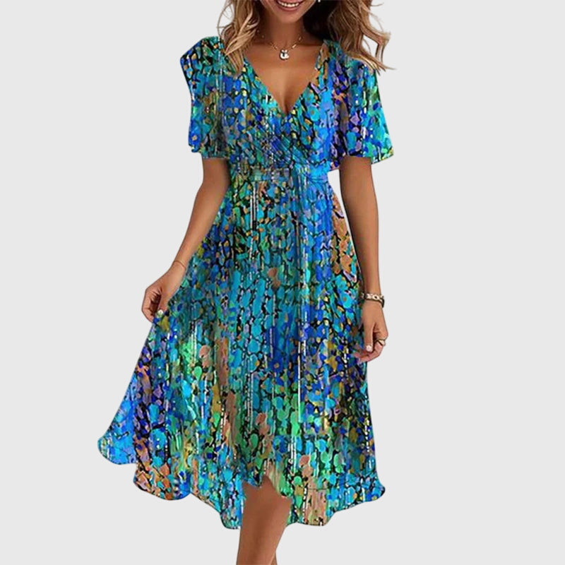 Abito Midi Donna Stile Sofisticato Vestibilità Curata - Vesarelli