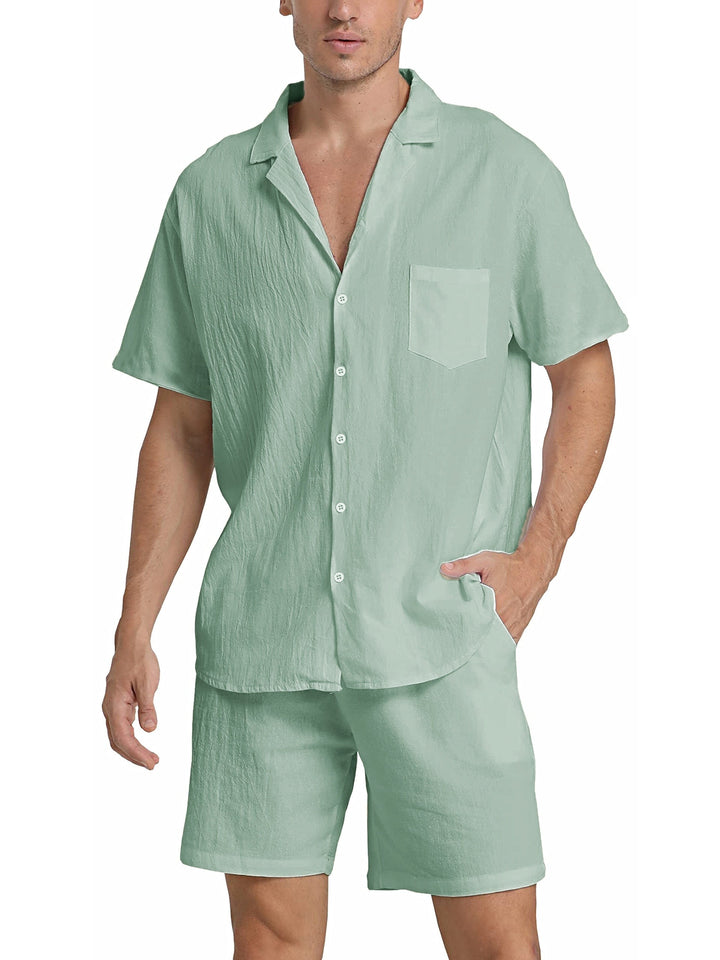 Set Estivo Uomo Casual Versatile Cotone Leggero - Vesarelli