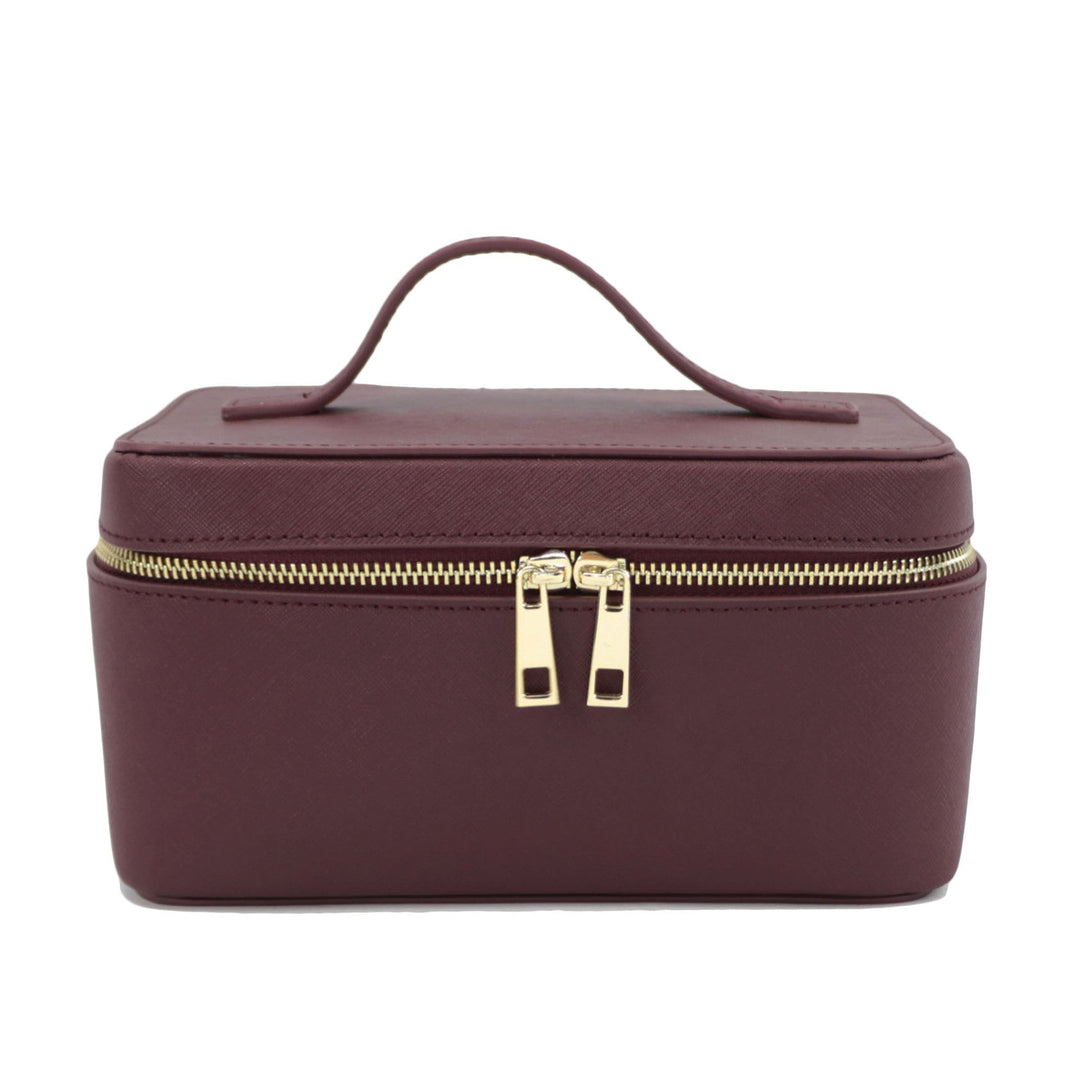 Borsa da toilette Uomo in Vera Pelle Crosta Portatile
