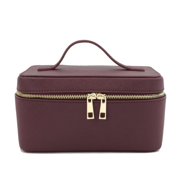 Borsa da toilette Uomo in Vera Pelle Crosta Portatile