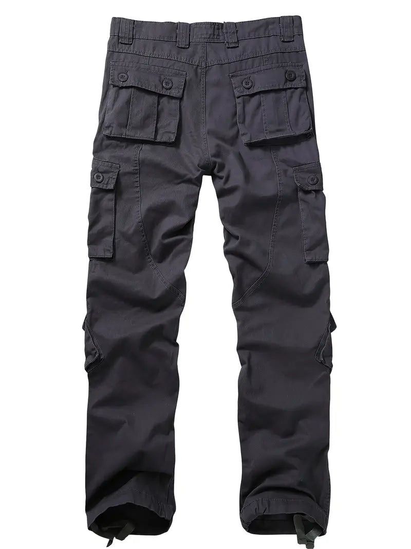 Pantaloni Cargo Uomo Cotone Comodi Vestibilità Regolare