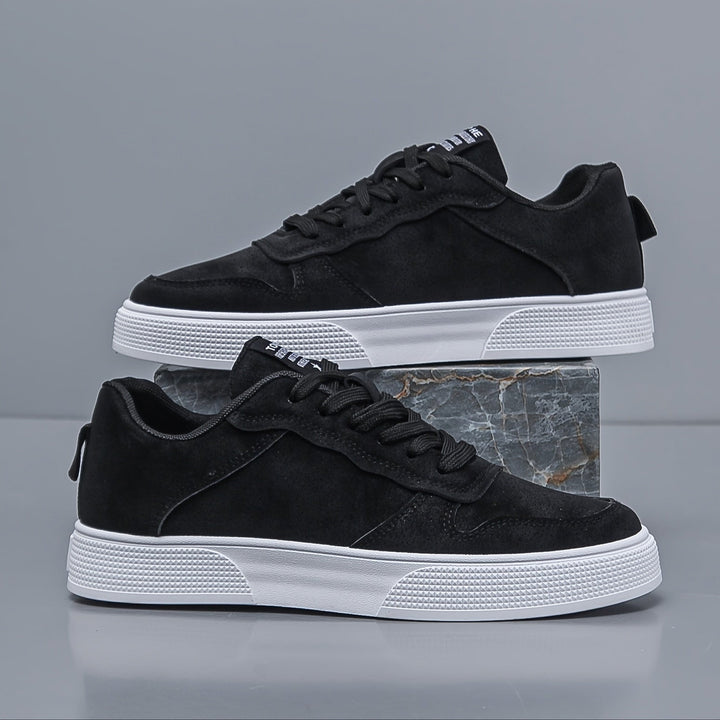 Sneakers Uomo Basse Tessuto Tinta Unita