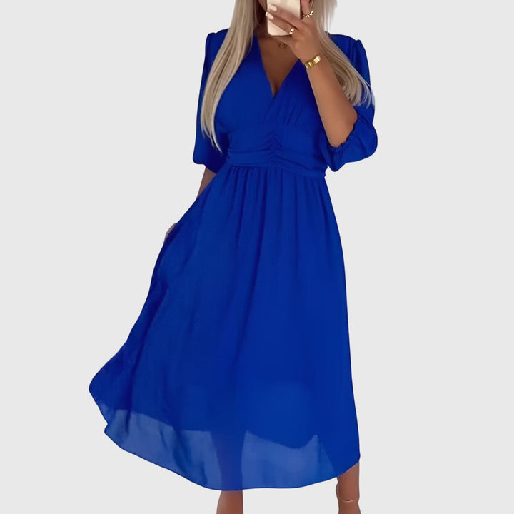 Abito Donna in Chiffon Leggero Scollo Morbido