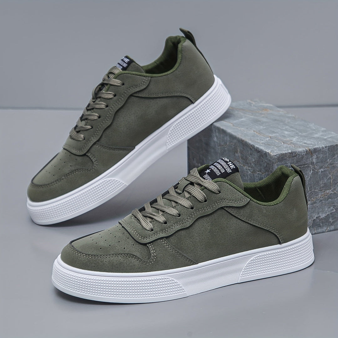 Sneakers Uomo Basse Tessuto Tinta Unita - Vesarelli