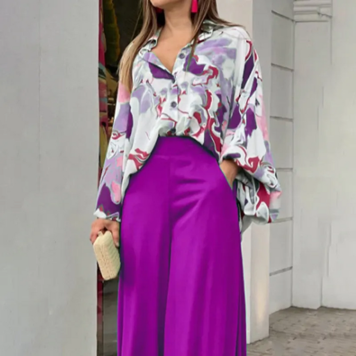 Completo Donna Tessuto Leggero Casual Elegante