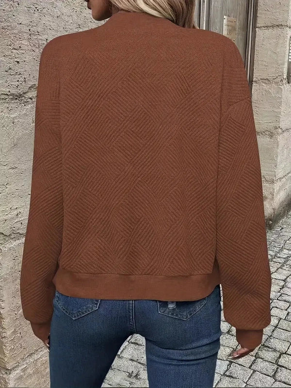 Bomber Donna Leggero in Tessuto con Cerniera Comodo - Vesarelli