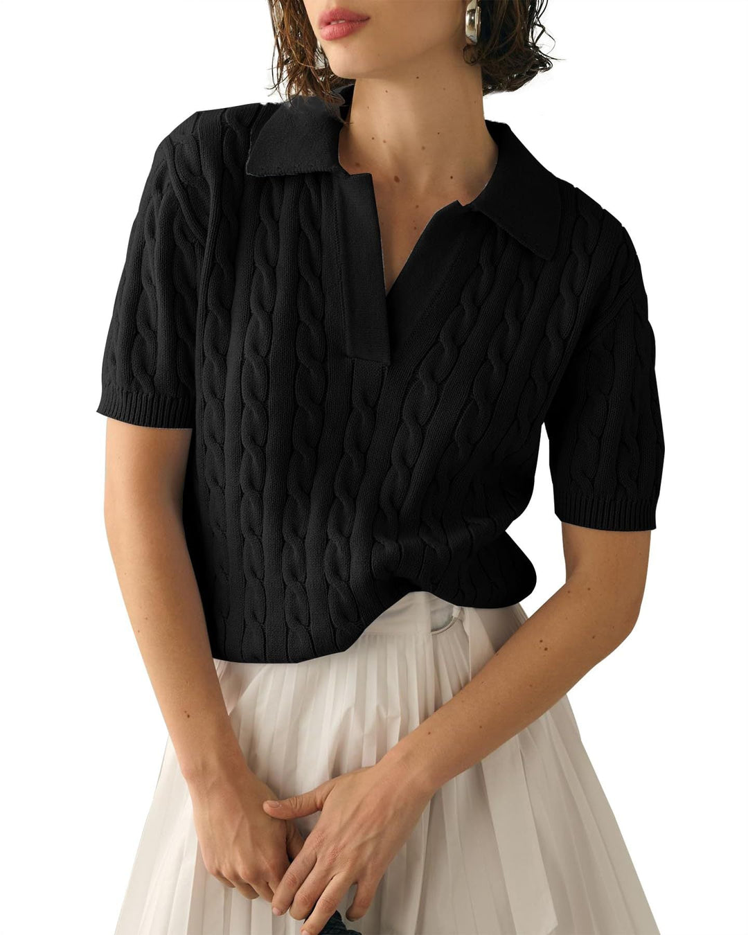 Camicia Donna Maniche Lunghe Tessuto Leggero Vestibilità Comoda - Vesarelli
