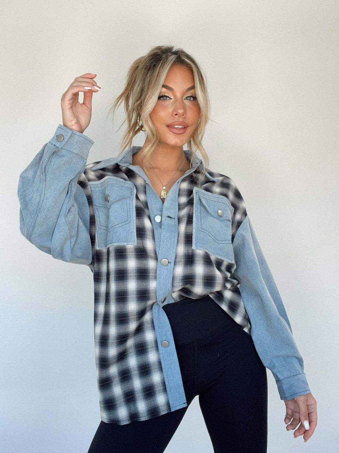 Camicia Oversize Donna Denim Stile Retrò Estiva - Vesarelli