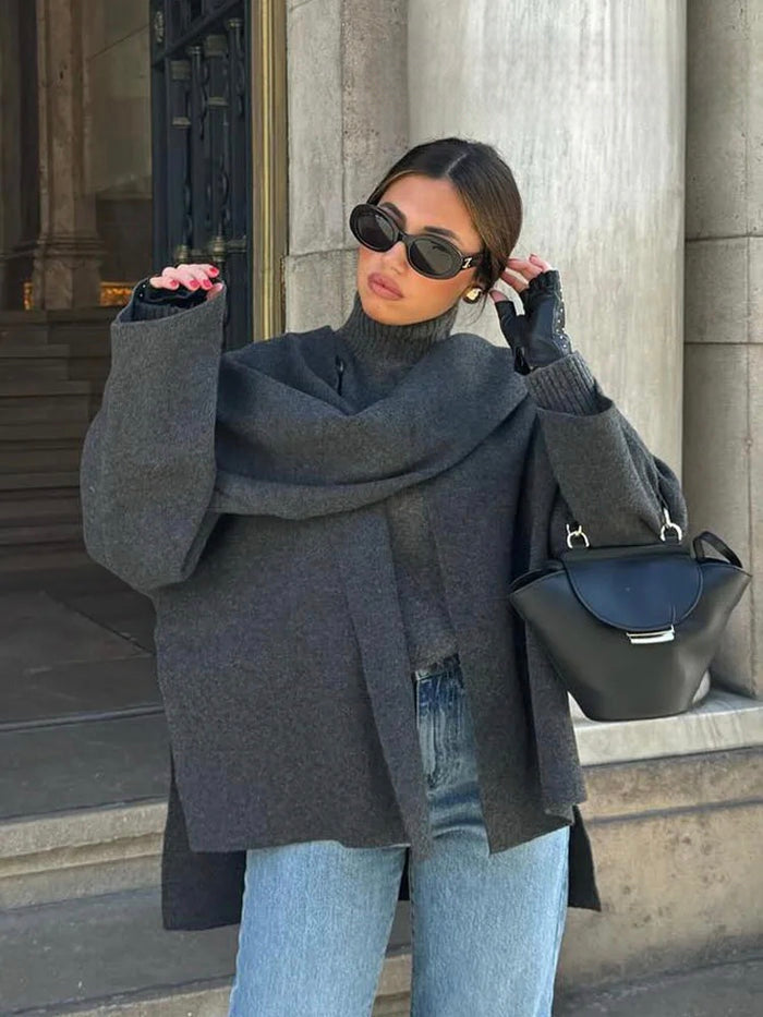 Cappotto Donna con Collo a Scialle Vestibilità Elegante - Vesarelli