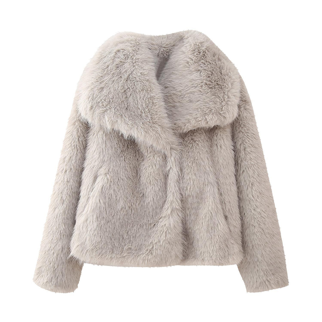 Cappotto Donna Estivo in Pelliccia Morbido Accogliente - Vesarelli