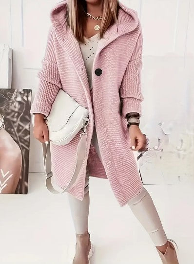 Cardigan Donna con Cappuccio Vestibilità Comoda - Vesarelli