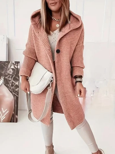 Cardigan Donna con Cappuccio Vestibilità Comoda - Vesarelli