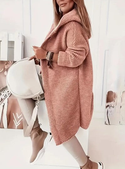 Cardigan Donna con Cappuccio Vestibilità Comoda - Vesarelli