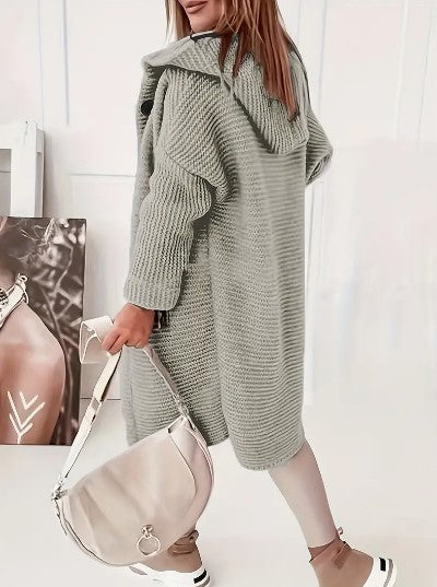 Cardigan Donna con Cappuccio Vestibilità Comoda - Vesarelli