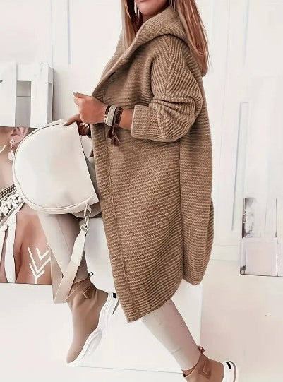 Cardigan Donna con Cappuccio Vestibilità Comoda - Vesarelli