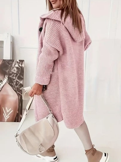 Cardigan Donna con Cappuccio Vestibilità Comoda - Vesarelli