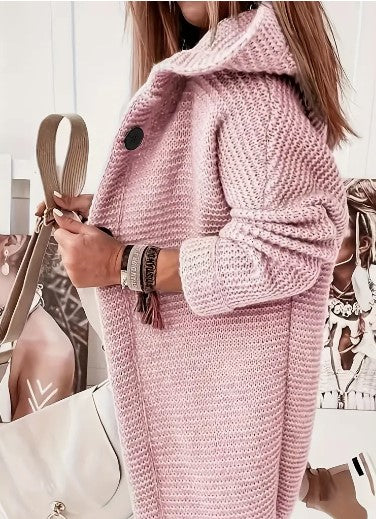 Cardigan Donna con Cappuccio Vestibilità Comoda - Vesarelli